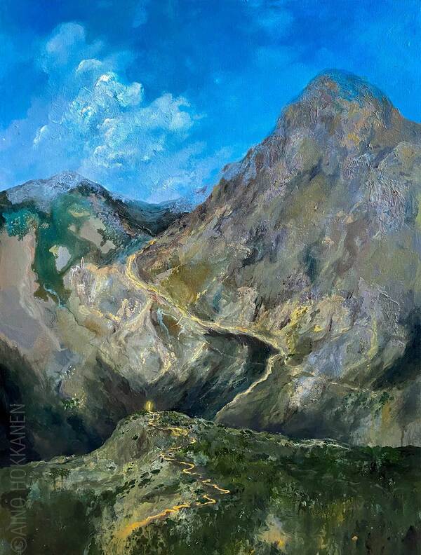 "Flowing paths" /
2025 /
Akryyli kankaalle /
60 x 80 cm
